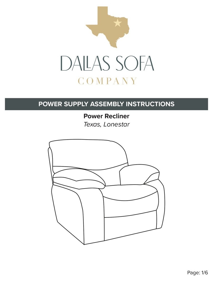 DALLAS SOFA COMPANY Texas Assembly instructions