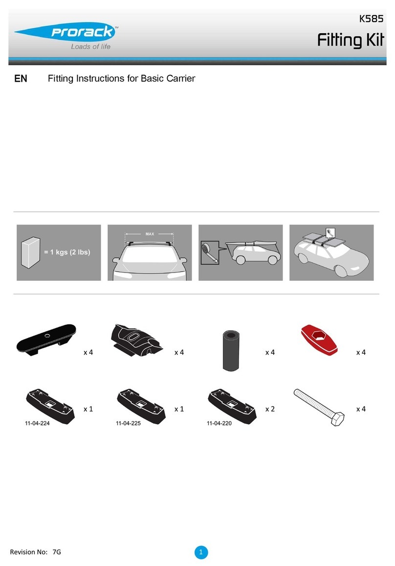 Prorack K585 User manual
