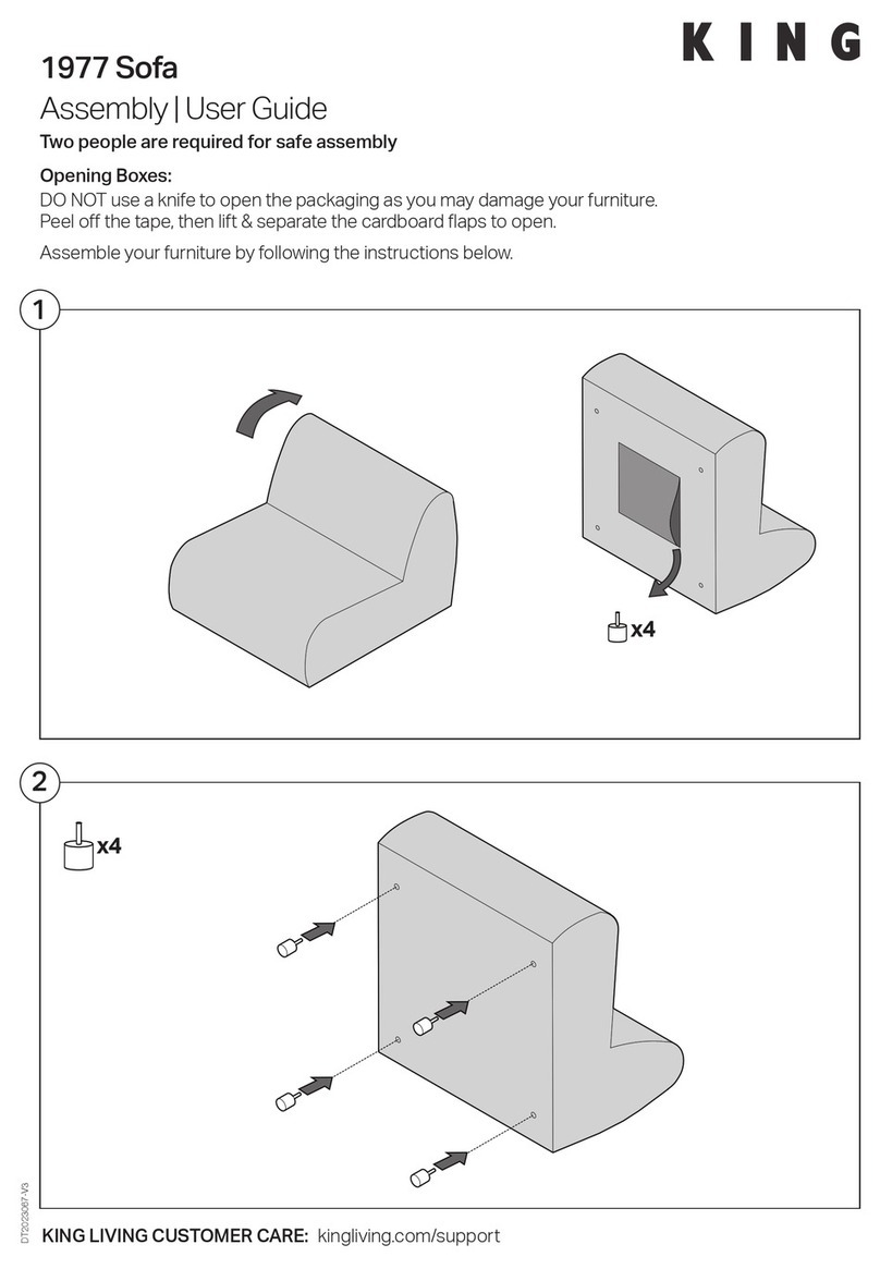 Kin 1977 Sofa Assembly & user's guide