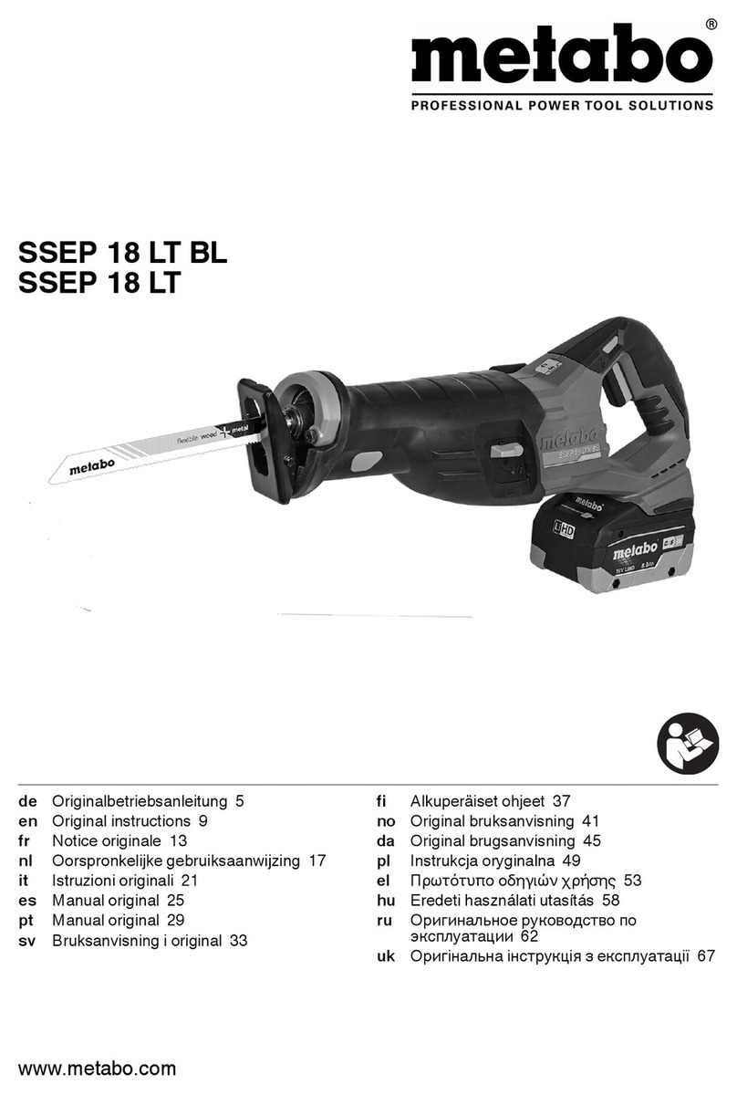 Metabo SSEP 18 LT User manual