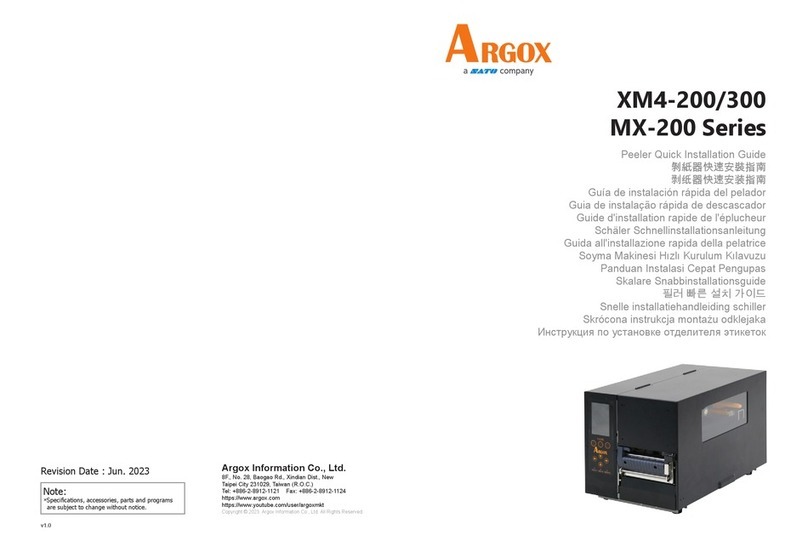 SATO Argox MX-200 Series Quick installation guide