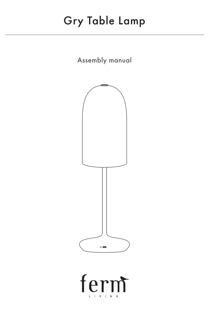 ferm living Gry Table Lamp Assembly manual