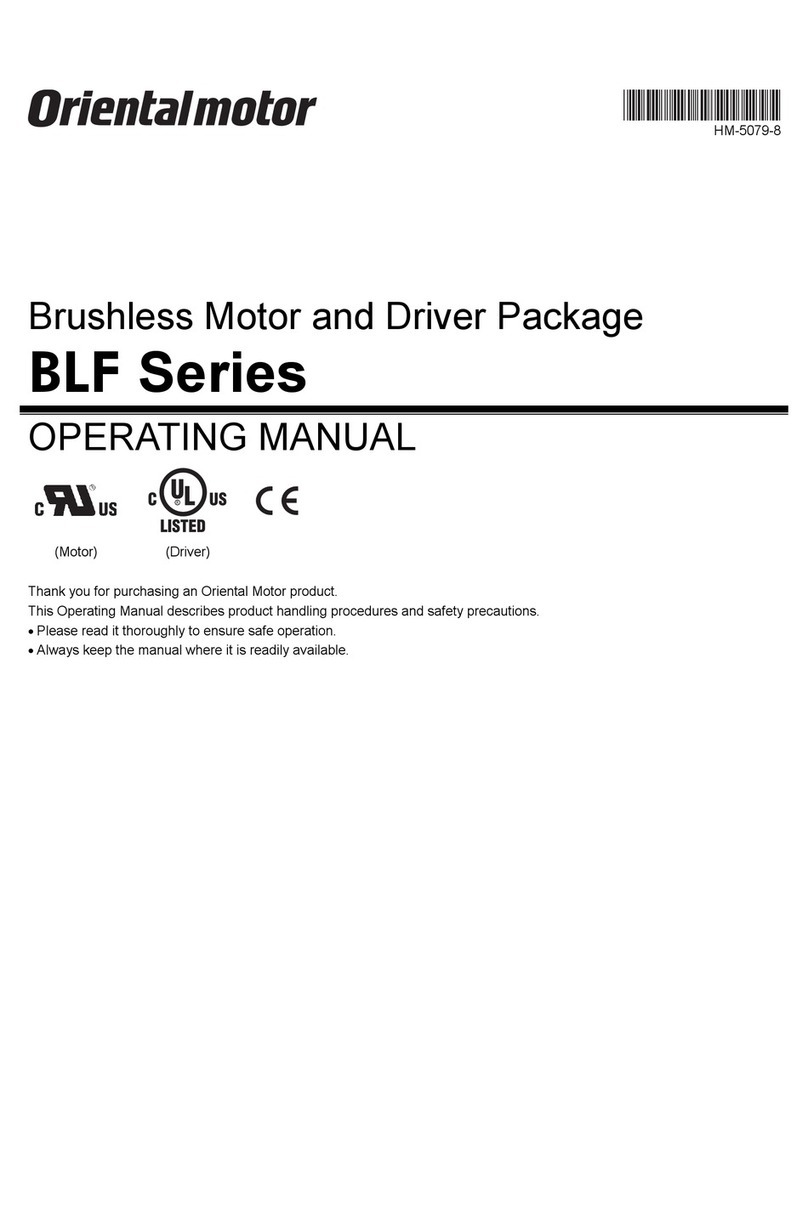 Oriental motor BLF Series User manual