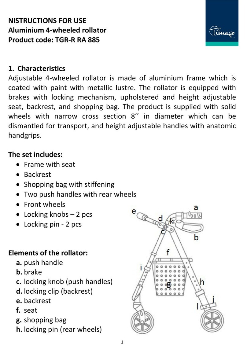 Timago TGR-R RA 885 User manual