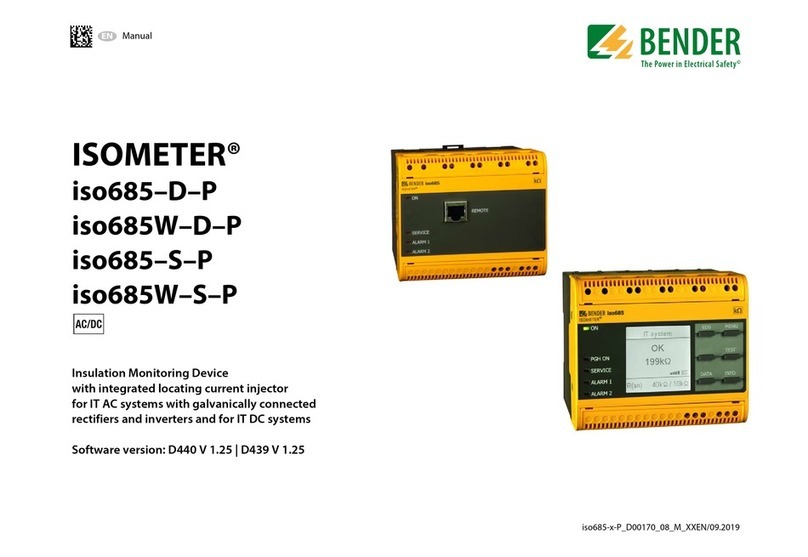 Bender ISOMETER iso685W-D-P User manual