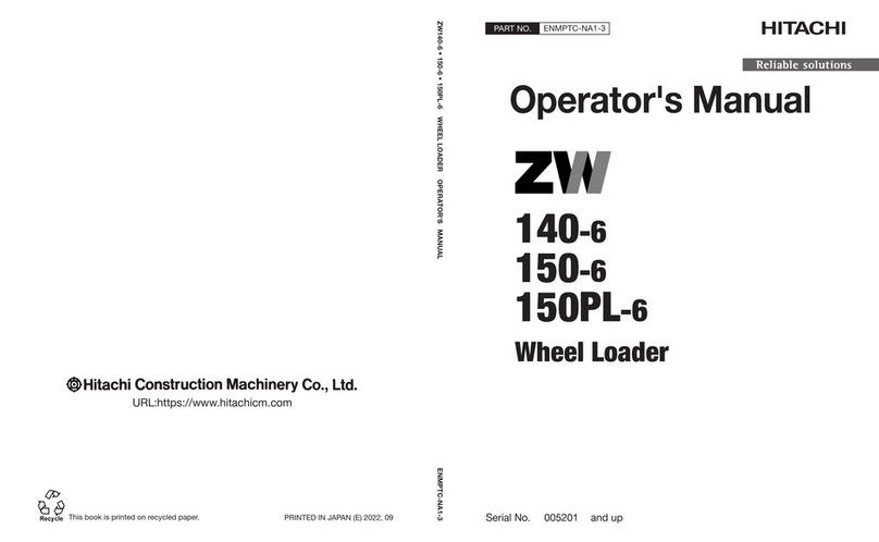 Hitachi ZW140-6 Operator's manual