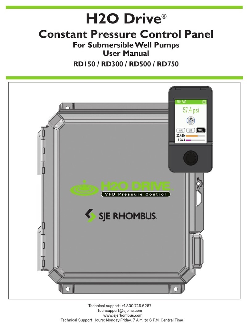 SJE Rhombus H2O Drive RD150 user manual