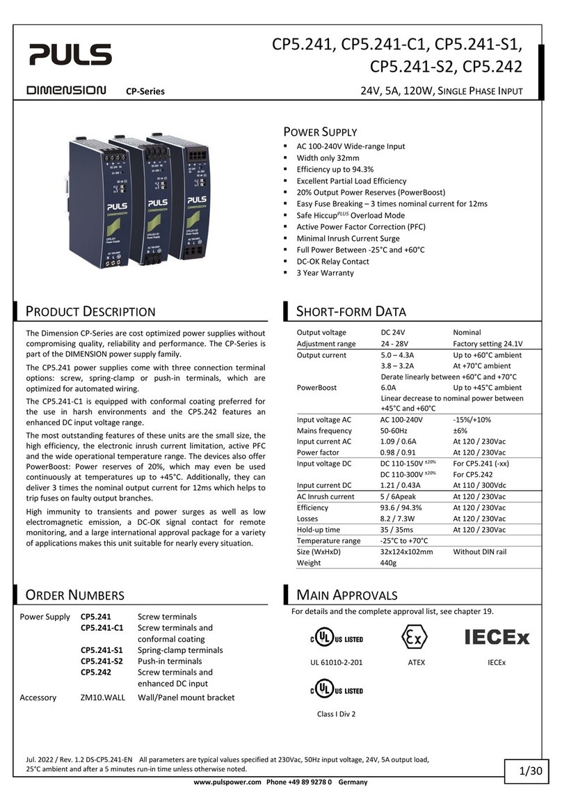 PULSE+ DIMENSION CP Series manual