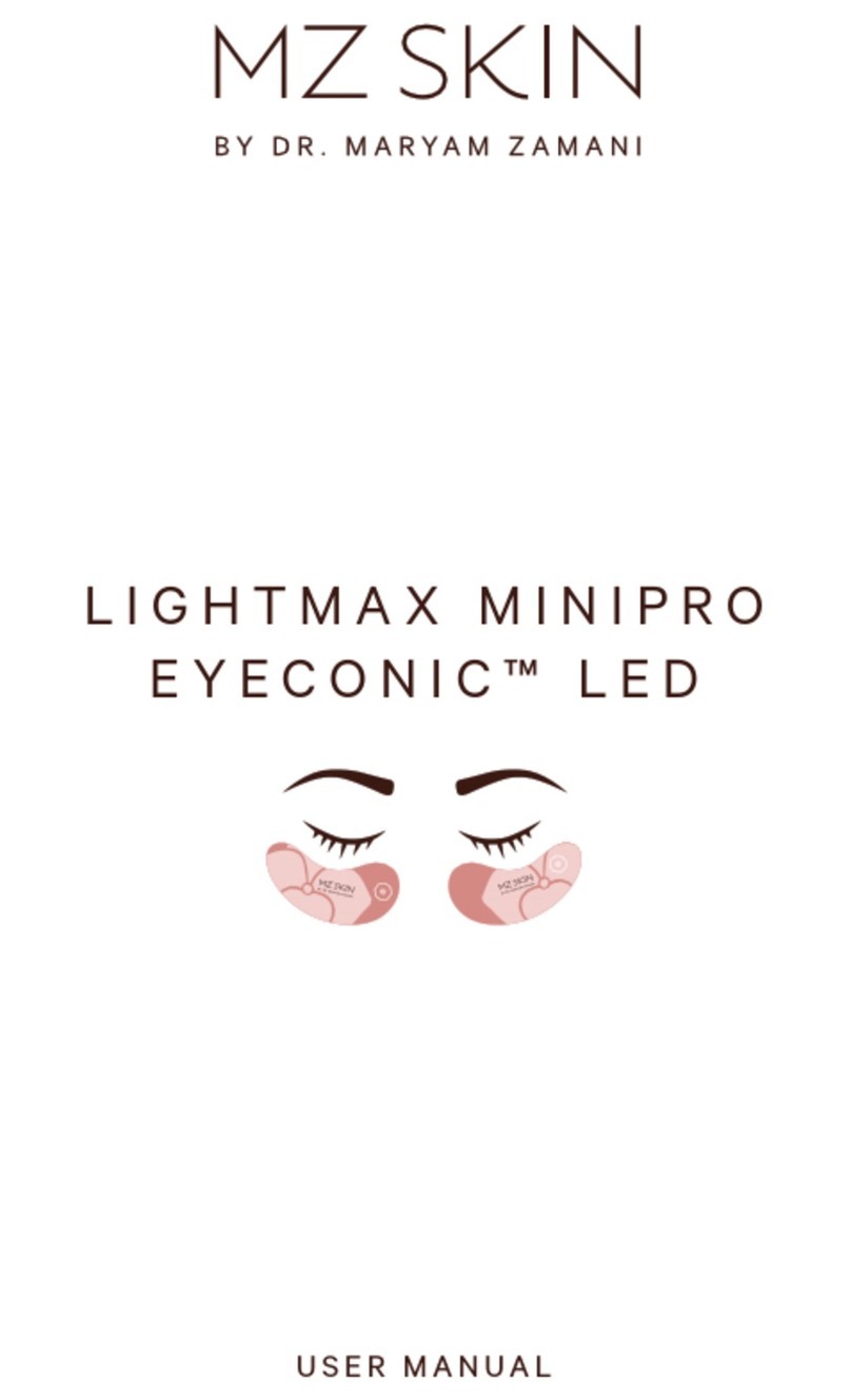 MZ Skin LIGHTMAX MINIPRO EYECONIC LED user manual