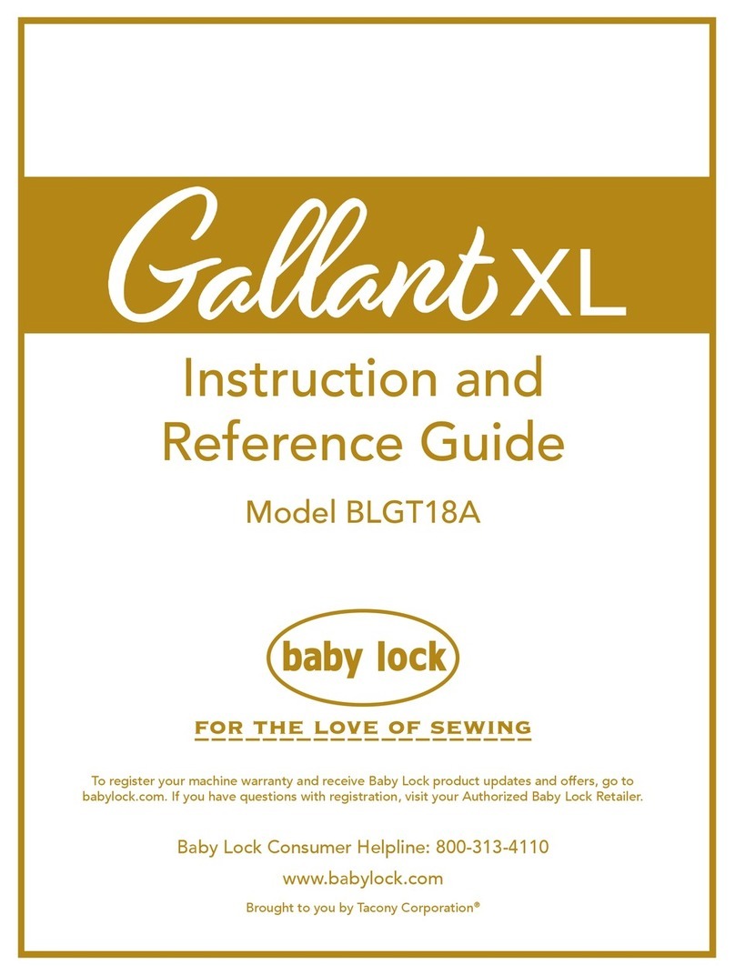 Baby Lock Gallant XL Instruction and reference guide