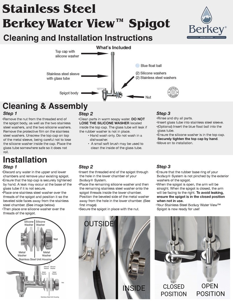 Berkey Water View Spigot installation instructions Berkey Water View Spigot installation instructions