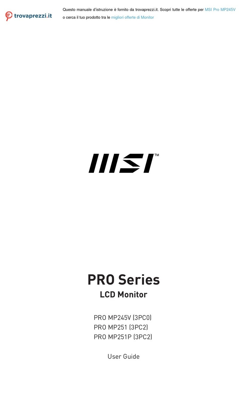 MSI PRO Series User manual MSI PRO Series User manual
