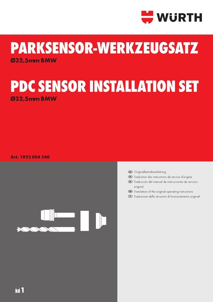 Würth 1952 004 540 Translation of the original operating instructions Würth 1952 004 540 Translation of the original operating instructions