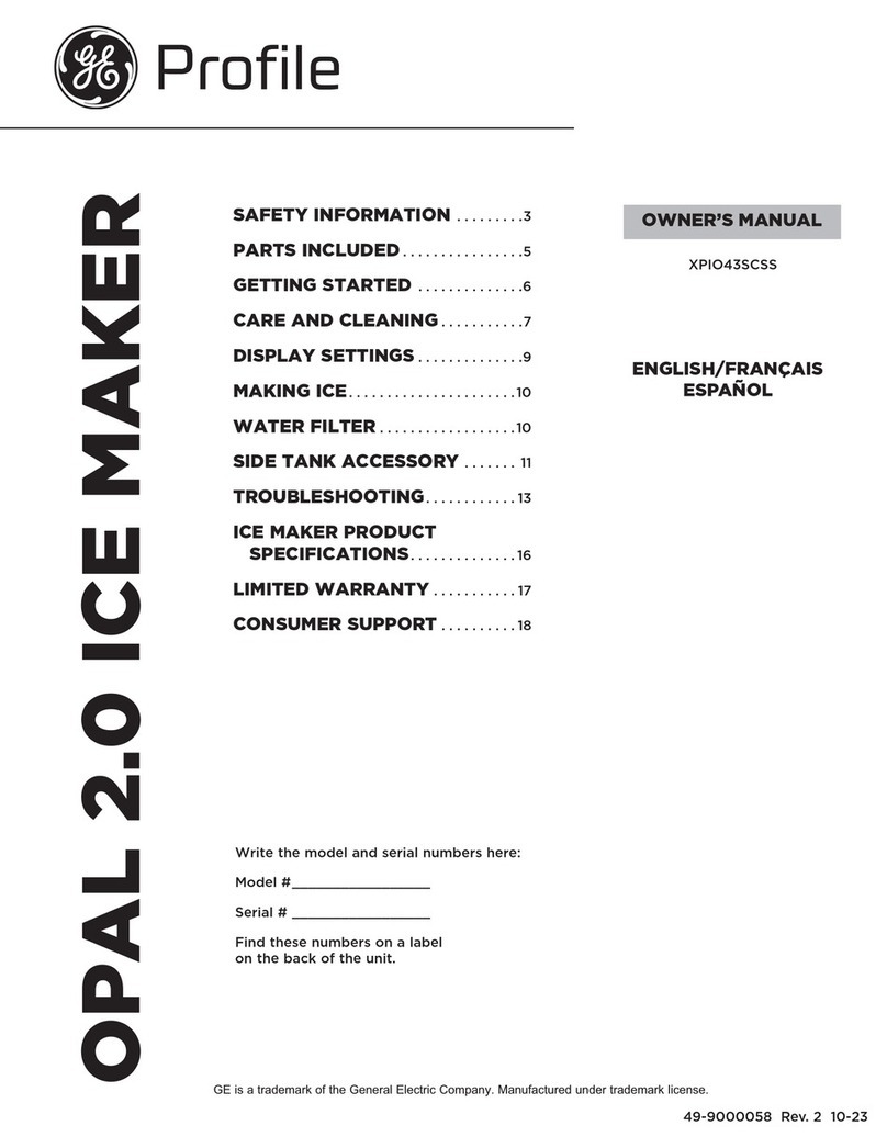 GE XPIO43SCSS User manual