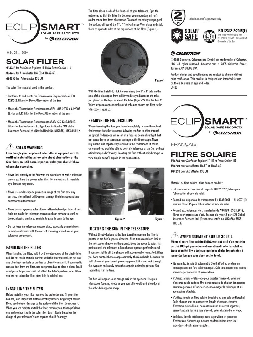 Celestron ECLIPSMART 94248 manual