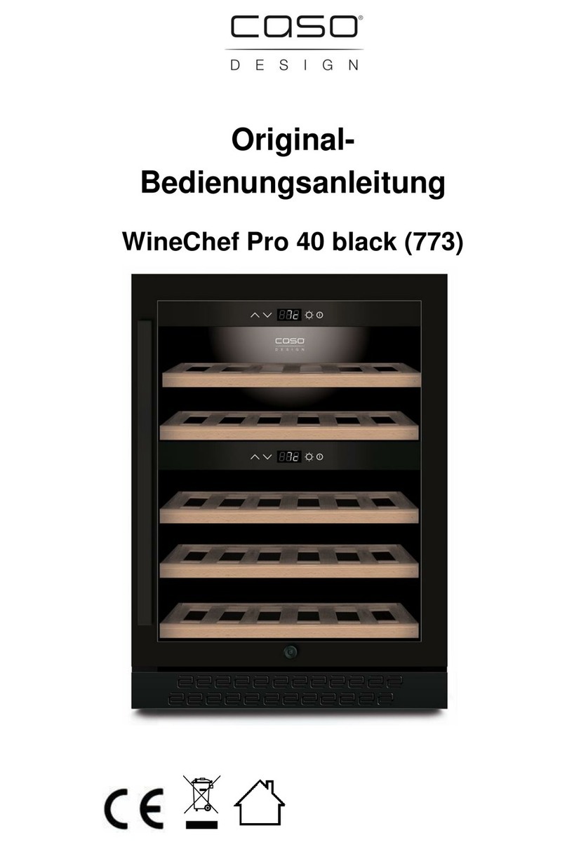 CASO DESIGN WineChef Pro 40 black Installation instructions