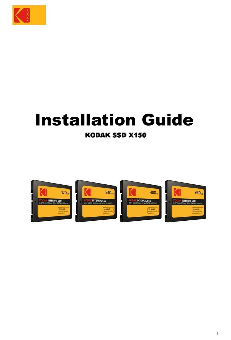 Kodak SSD X150 User manual