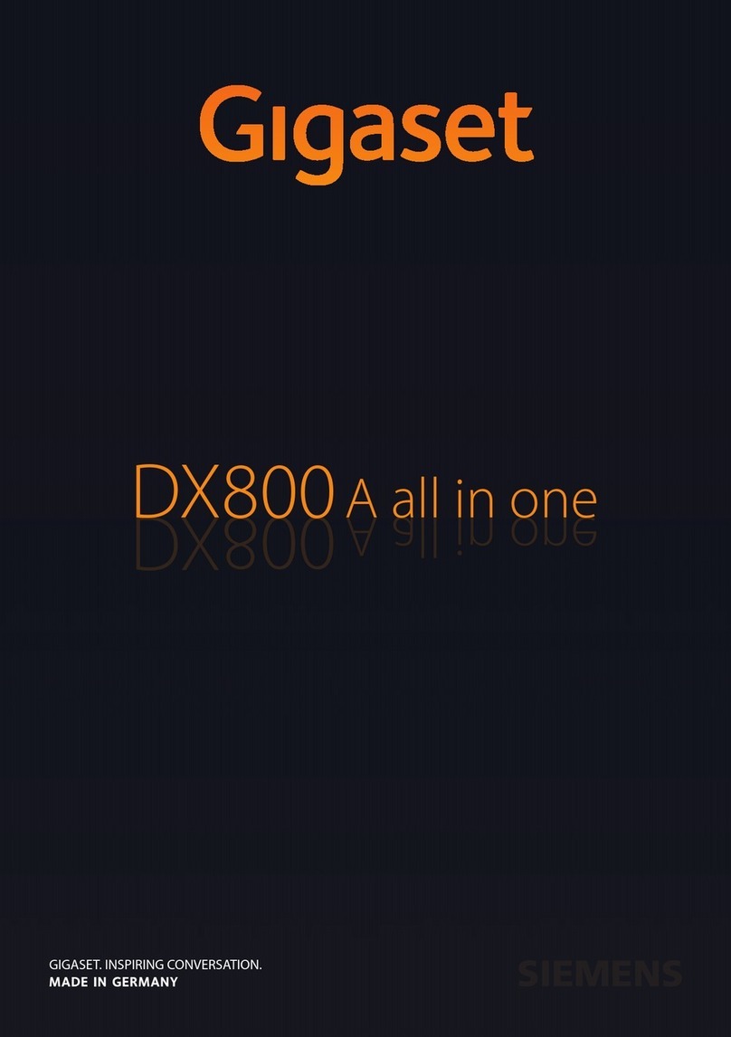 Gigaset DX800 A manual
