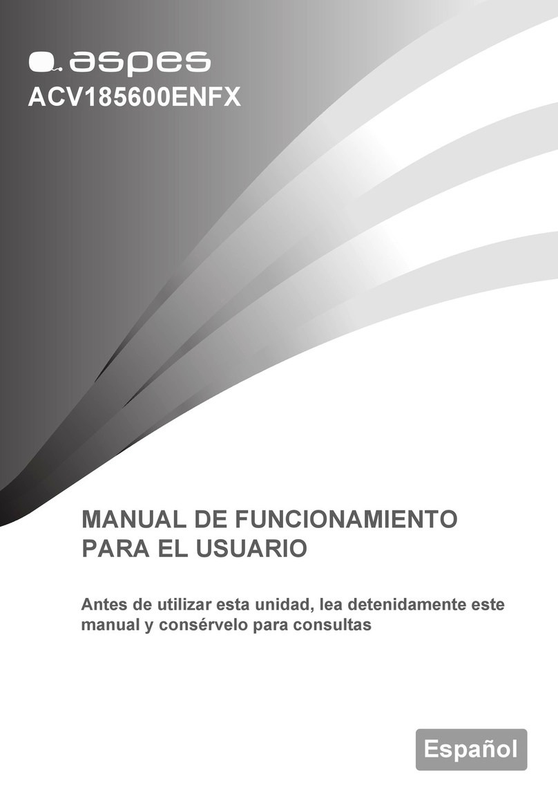 Aspes ACV185600ENFX User manual