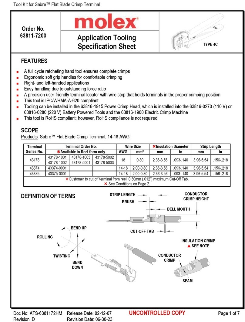 molex 63811-7200 User manual