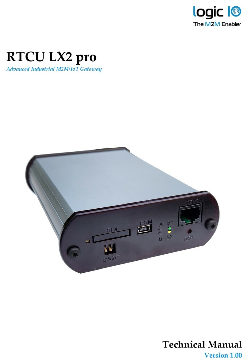 Logic IO RTCU LX2 pro User manual