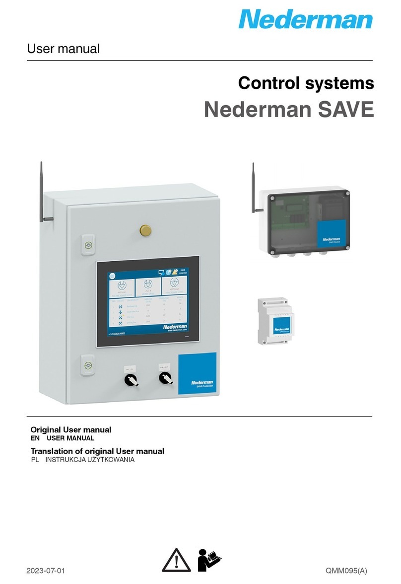 Nederman SAVE 73009058 Original user manual