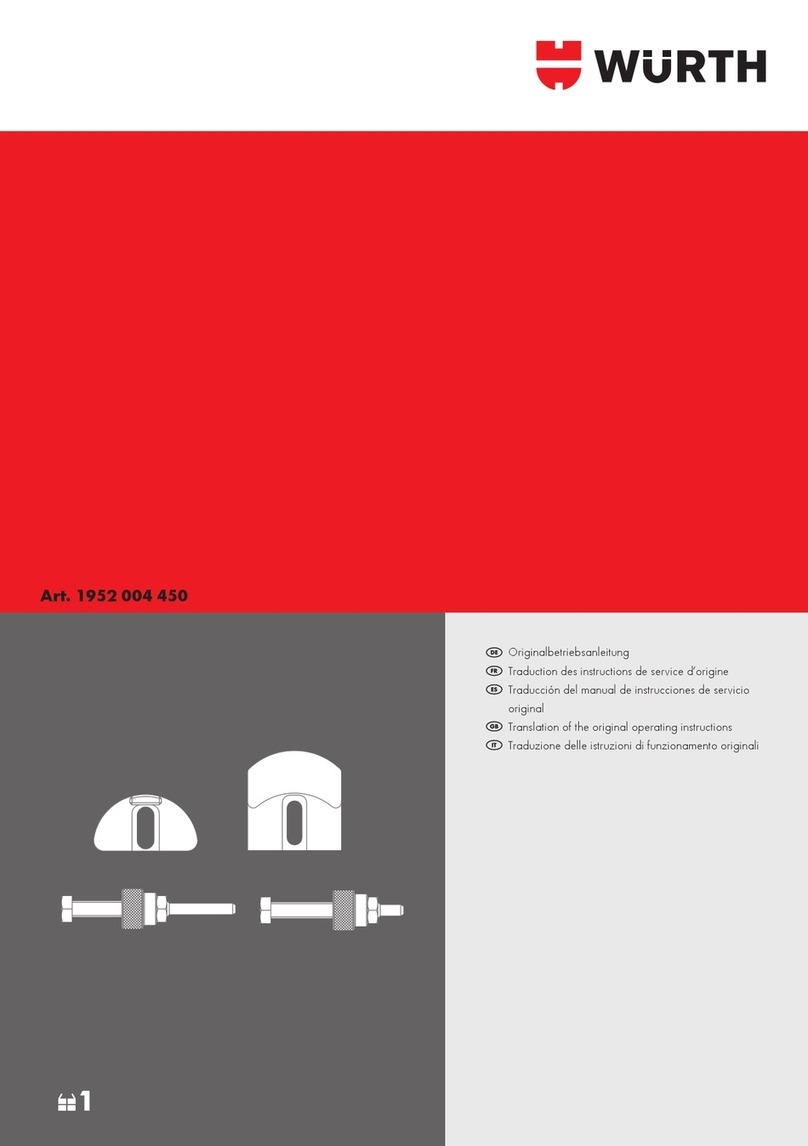Würth 1952 004 450 Translation of the original operating instructions