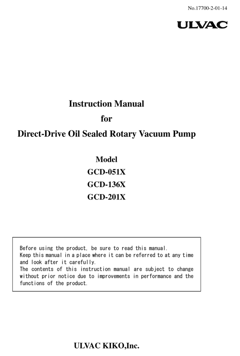 Ulvac GCD-051X instruction manual
