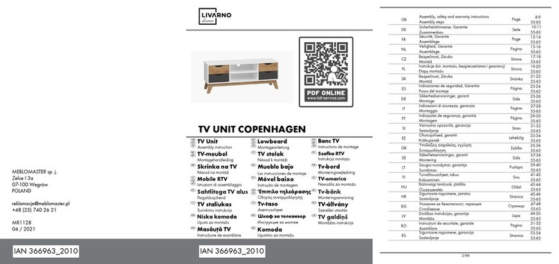 Livarno Living 366963 2010 Assembly instruction Livarno Living 366963 2010 Assembly instruction