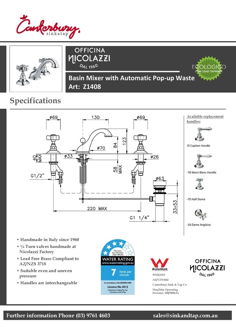CANTERBURY Z1408 quick start guide