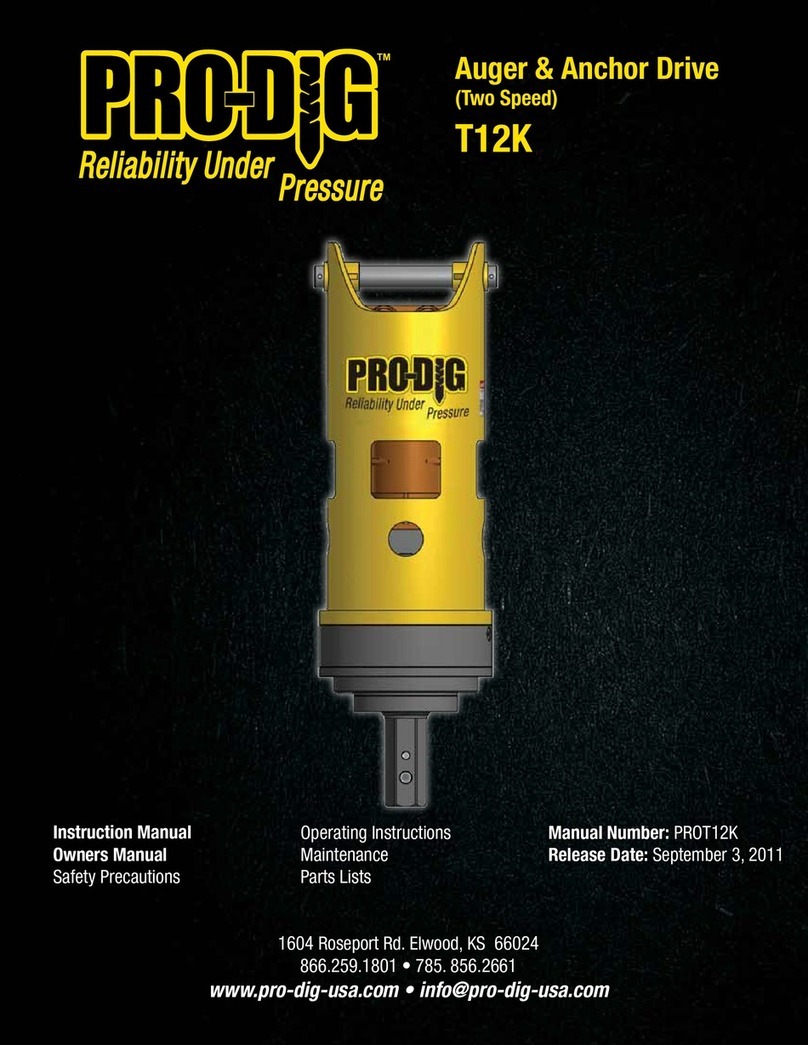 Pro-dig T12K instruction manual