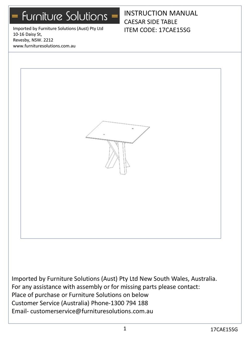 Furniture Solutions 17CAE15SG User manual Furniture Solutions 17CAE15SG User manual