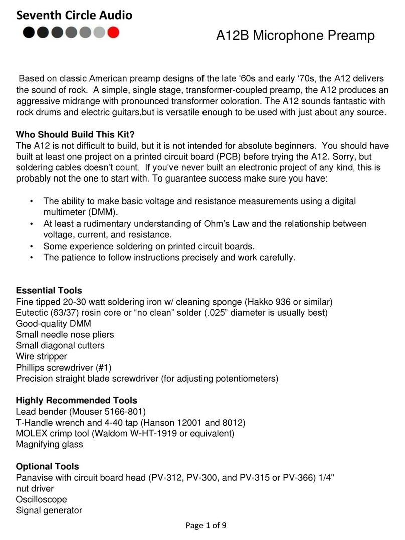 Seventh Circle Audio A12B User manual