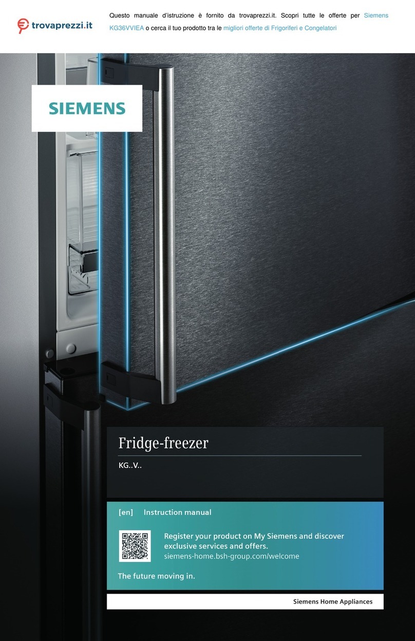 Siemens KG V Series User manual
