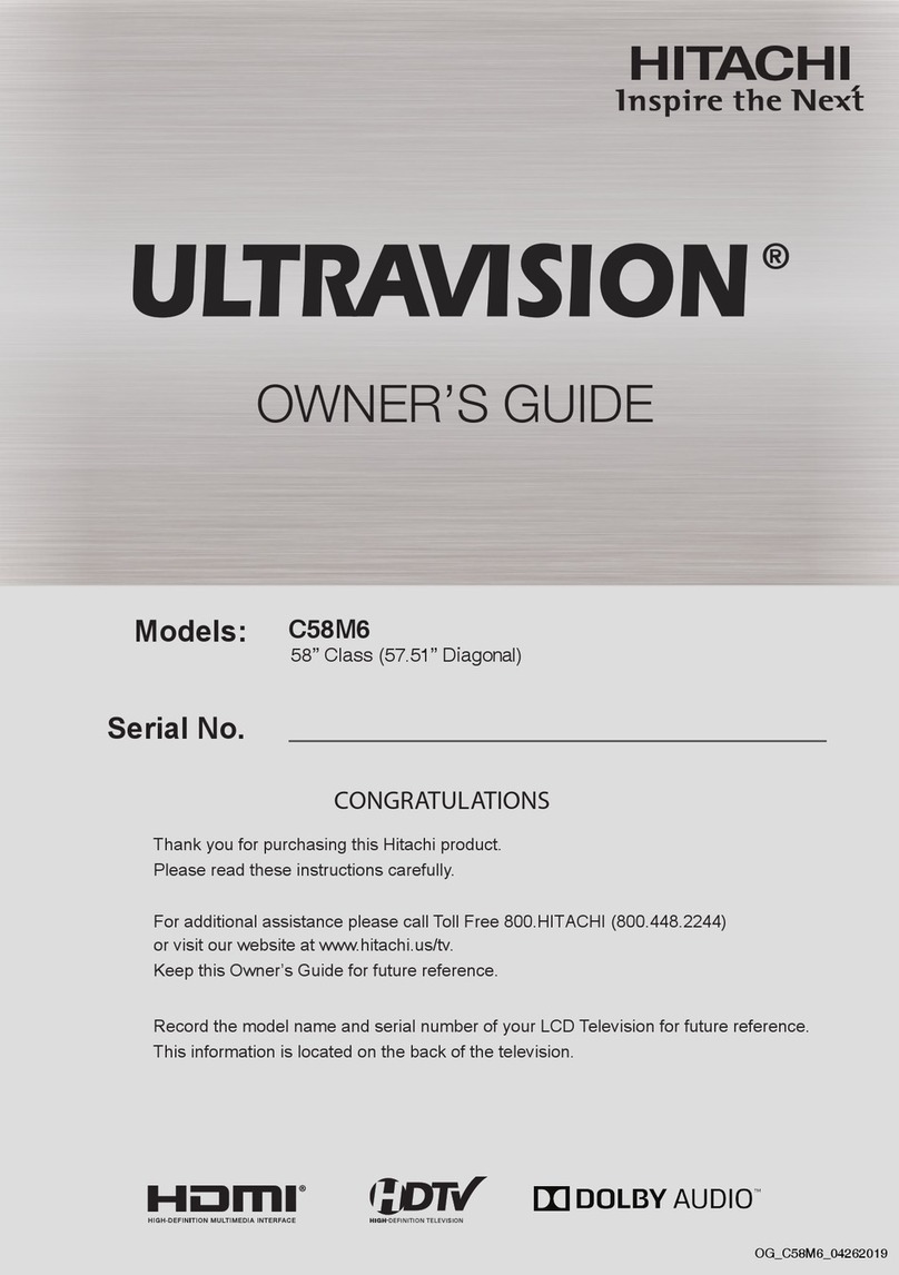 Hitachi ULTRAVISION C58M6 User manual