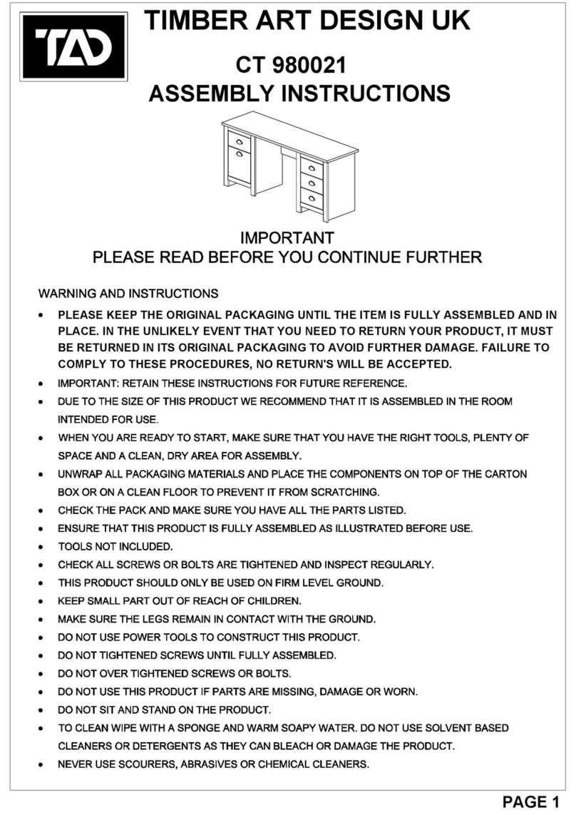 TAD CT 980021 Assembly instructions