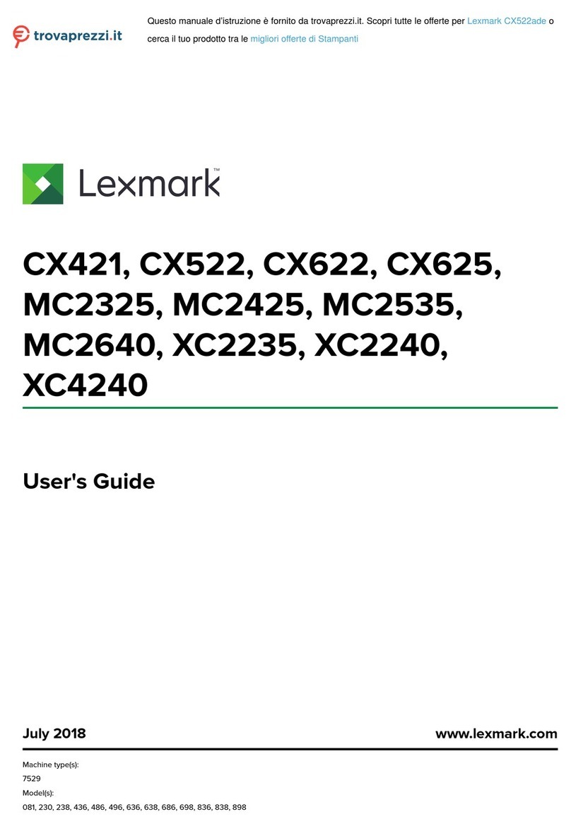 Lexmark CX522ade User manual