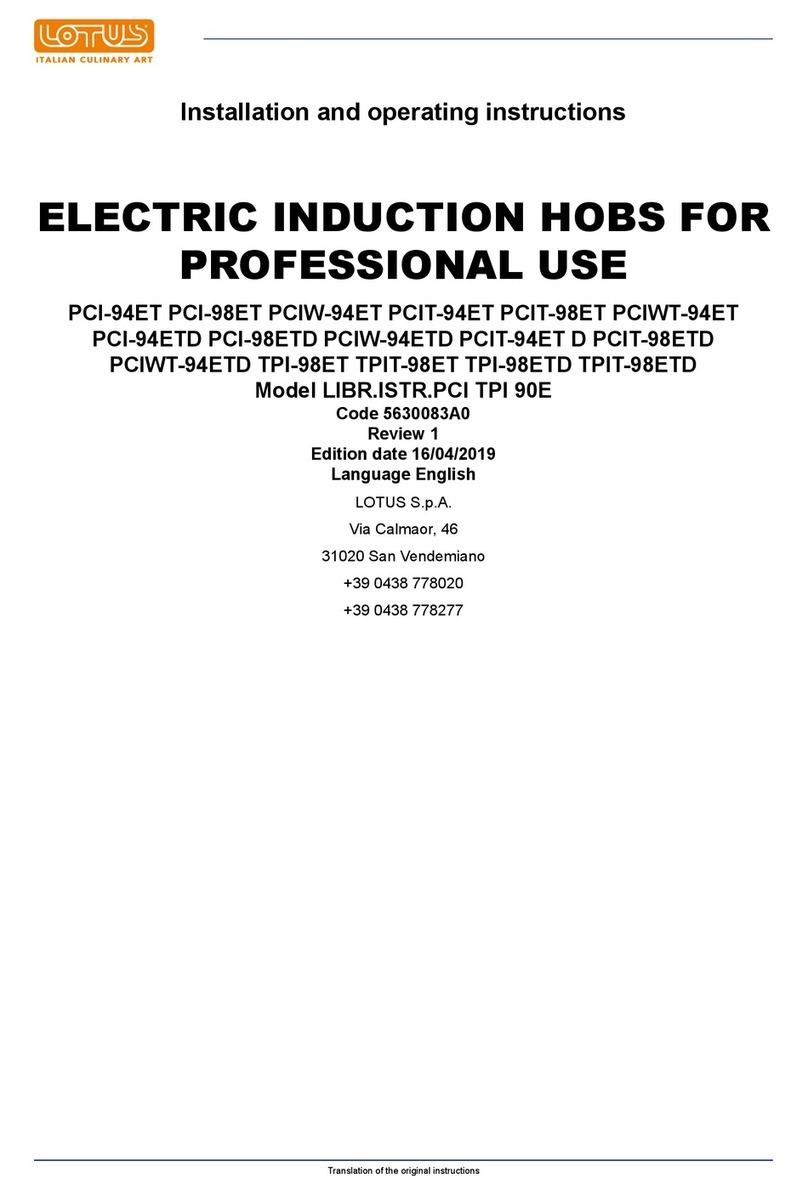 Lotus LIBR.ISTR.PCI TPI 90E Installation and operating instructions