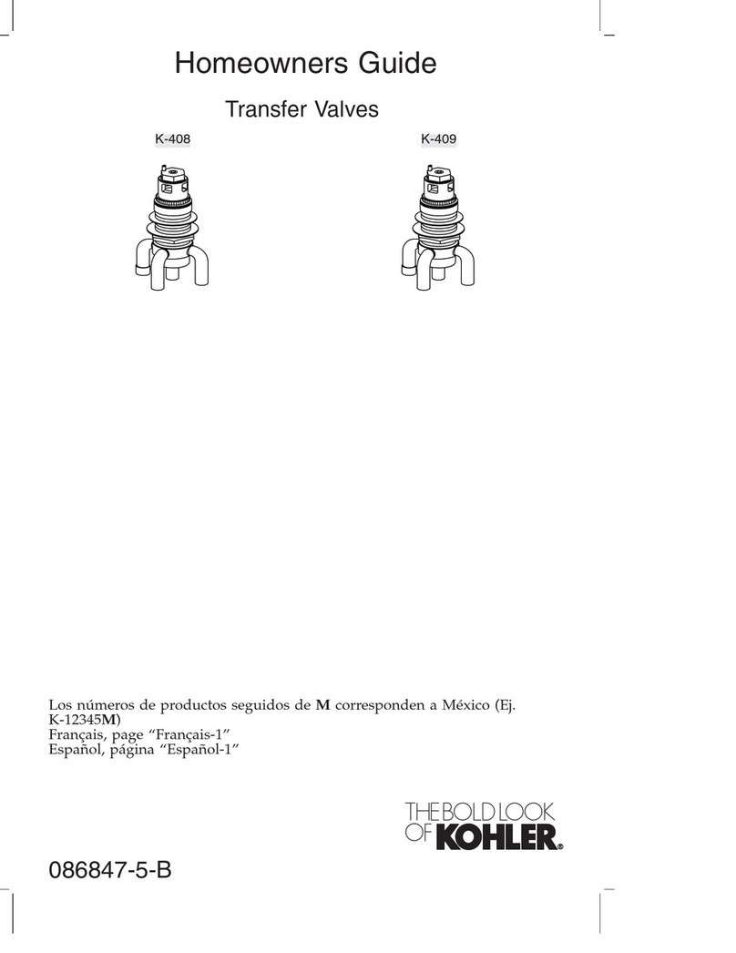 Kohler K-408 Assembly instructions