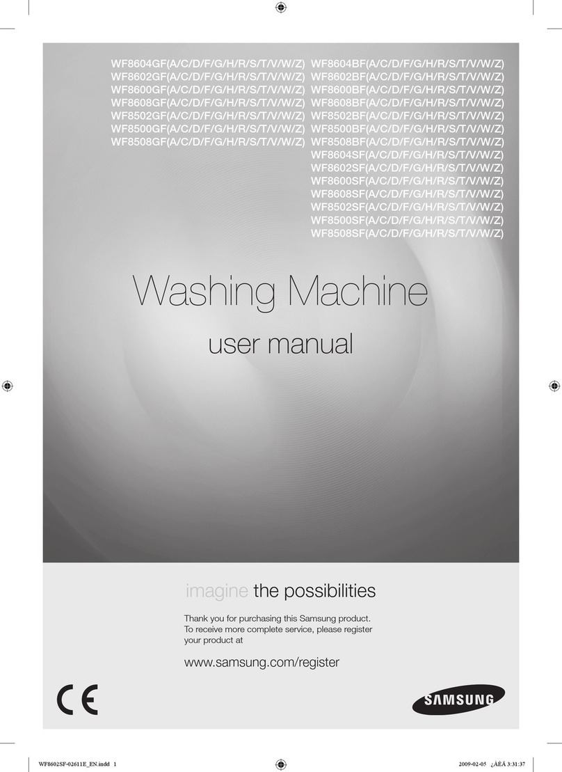 Samsung WF8608GF Series User manual