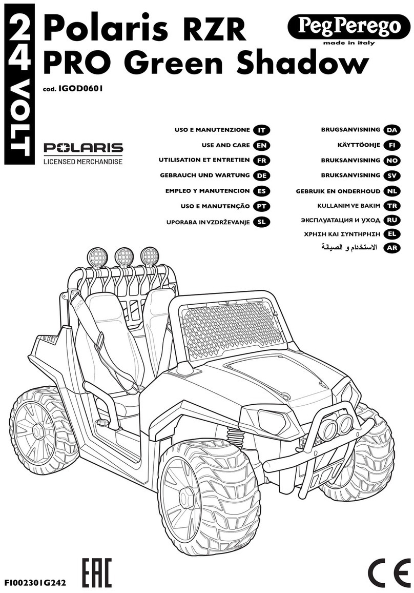 Peg-Perego Polaris RZR PRO Green Shadow Installation instructions