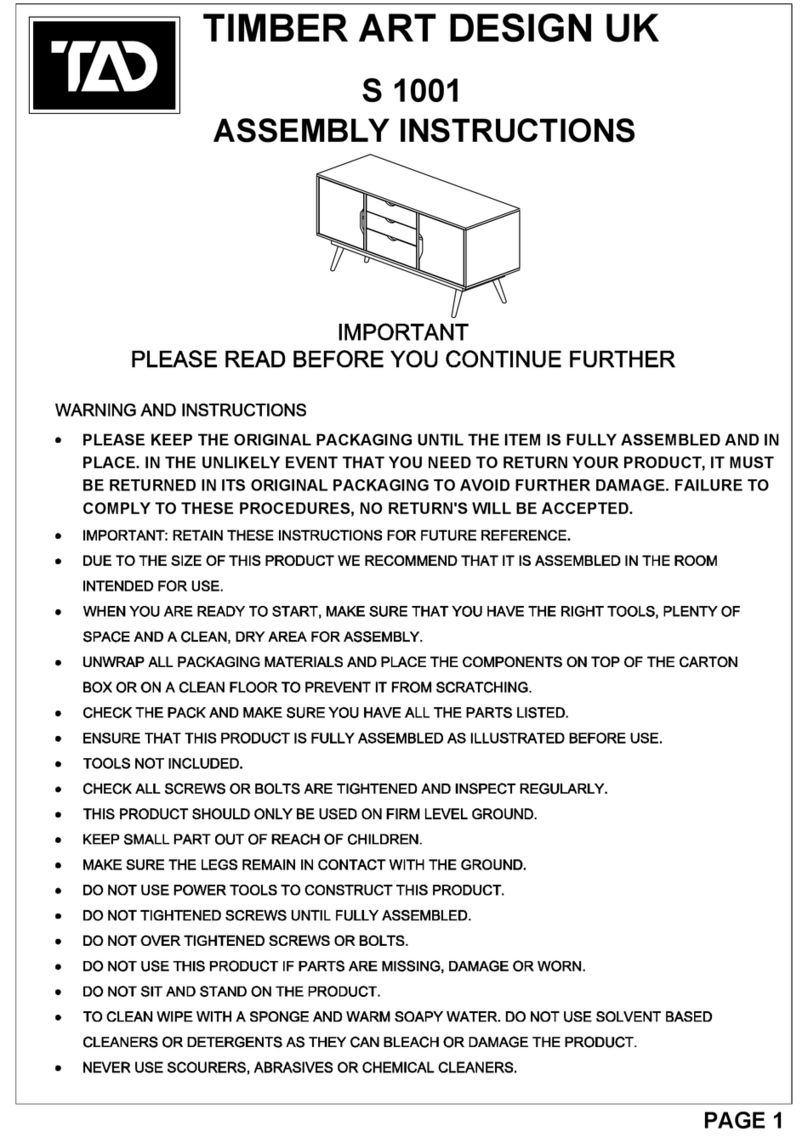 TAD S 1001 User manual