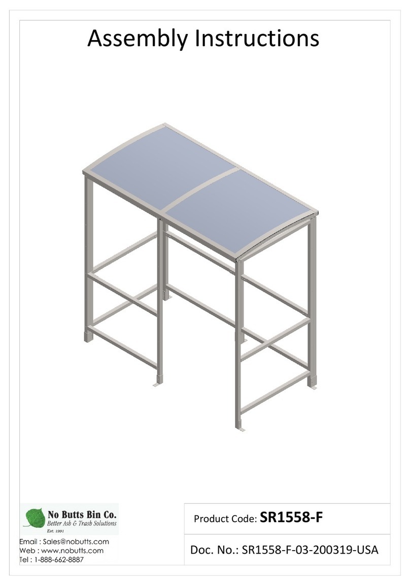 No Butts Bin SR1558-F User manual