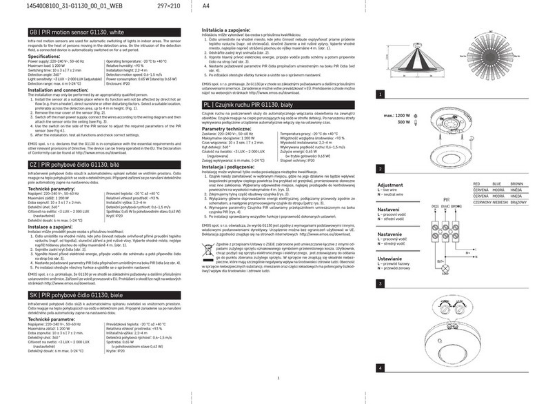 LEGRAND EMOS G1130 User manual