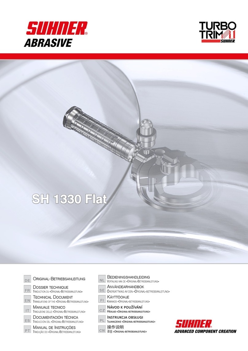 SUHNER ABRASIVE TURBO TRIMU SH 1330 Flat Technical manual