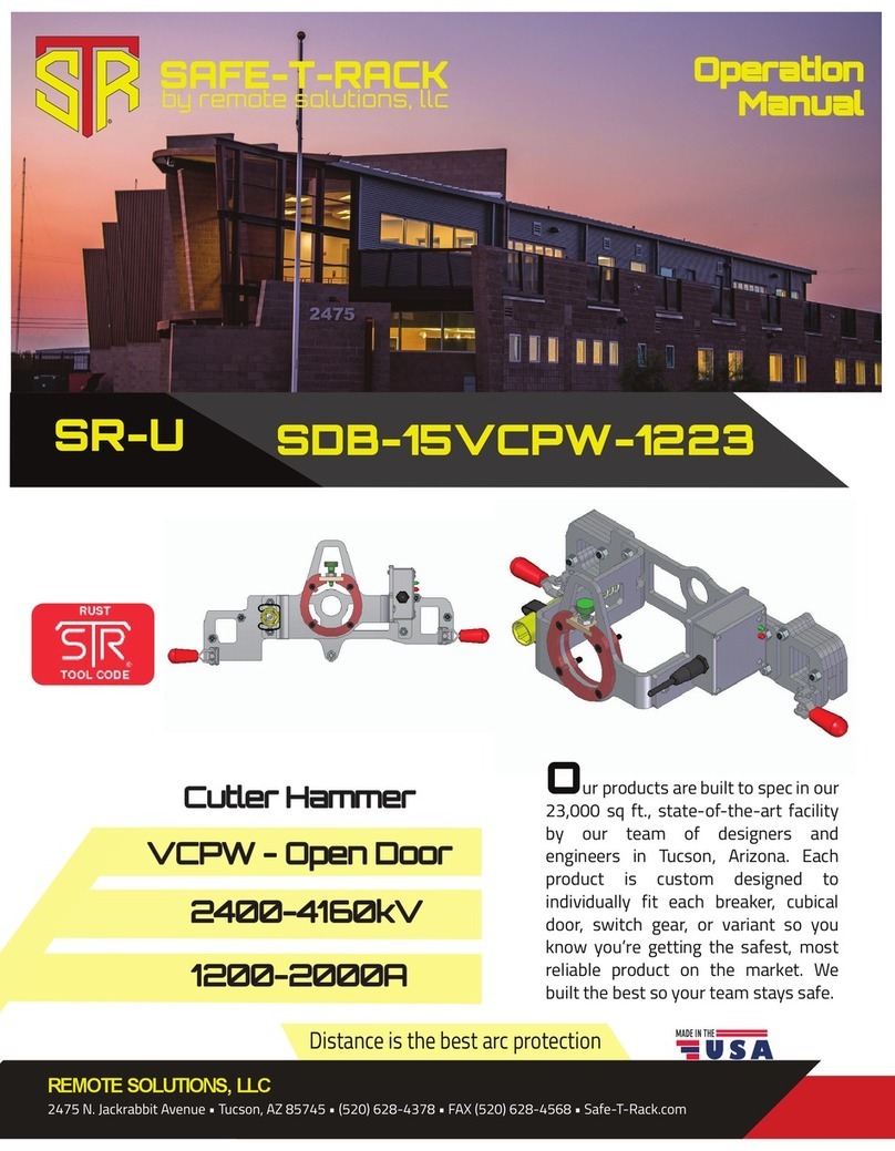 Remote Solution SAFE-T-RACK SR-U SDB-15VCPW-1223 Operation manual Remote Solution SAFE-T-RACK SR-U SDB-15VCPW-1223 Operation manual