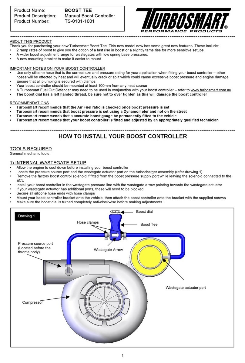 Turbosmart BOOST TEE User manual