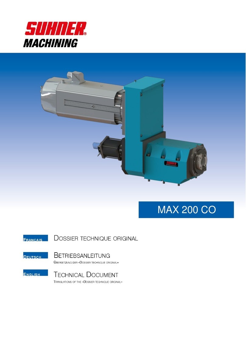 SUHNER MACHINING MAX 200 CO User manual