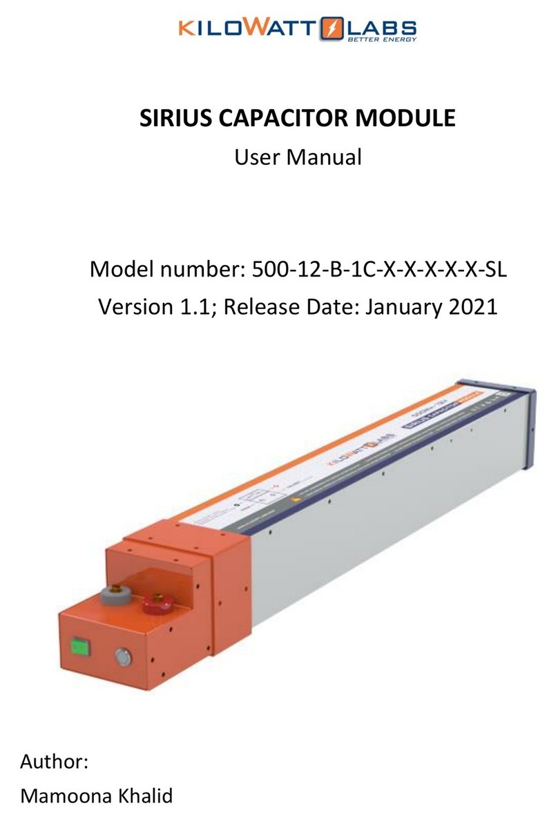 Kilowatt Labs SIRIUS 500-12-B-1C SL Series user manual