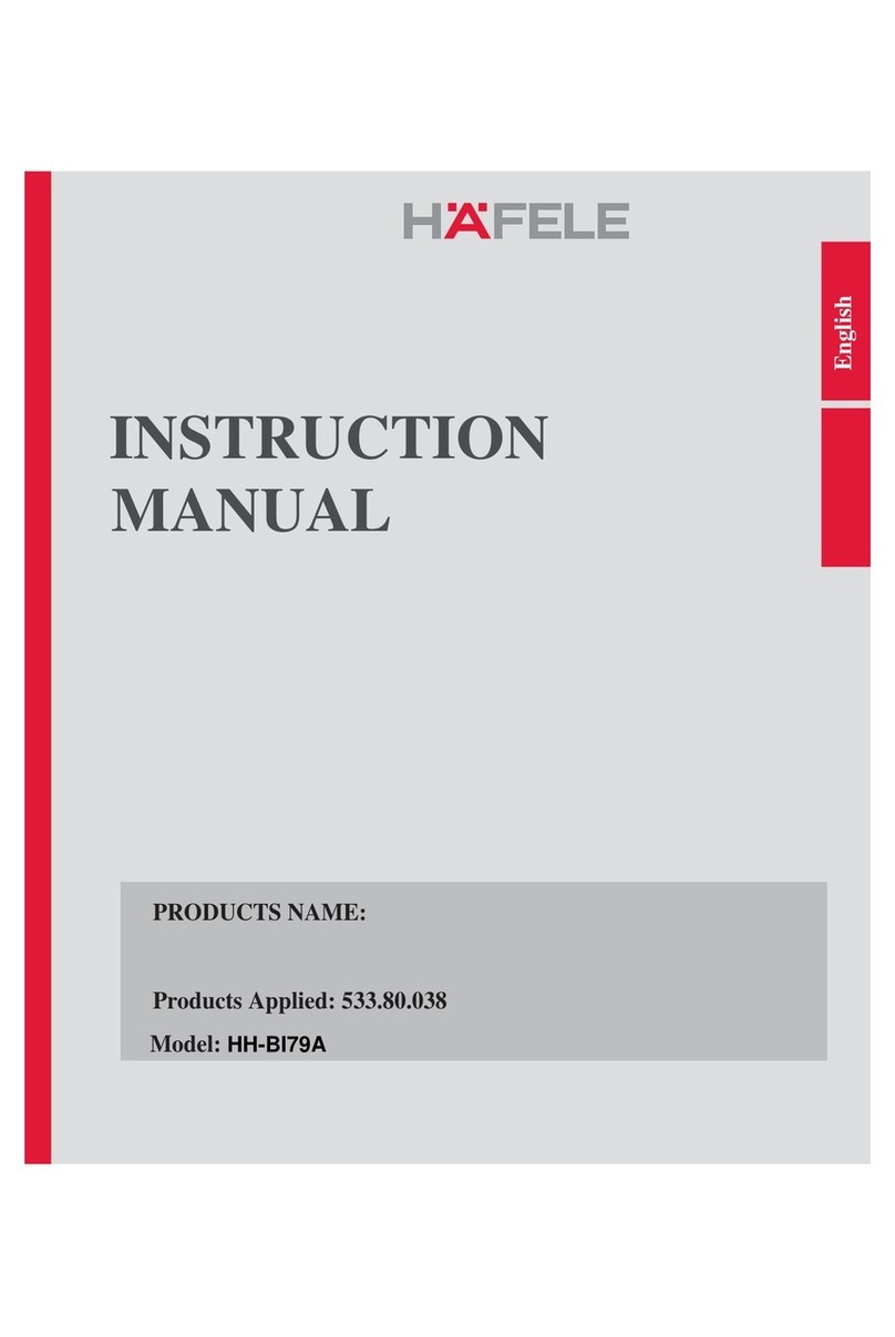 Häfele HH-BI79A instruction manual